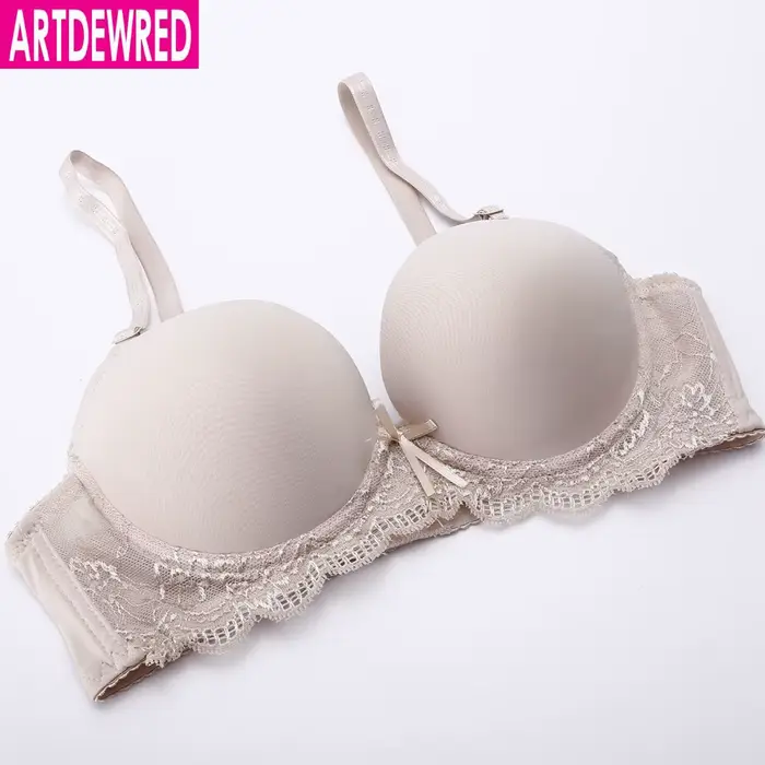 Horúce ženy podprsenka push up Dámske podprsenky Sexy Cover A B C Cup pevné bezšvíkové podprsenky vysoké spodné prádlo Ultra-tenká žena spodná bielizeň