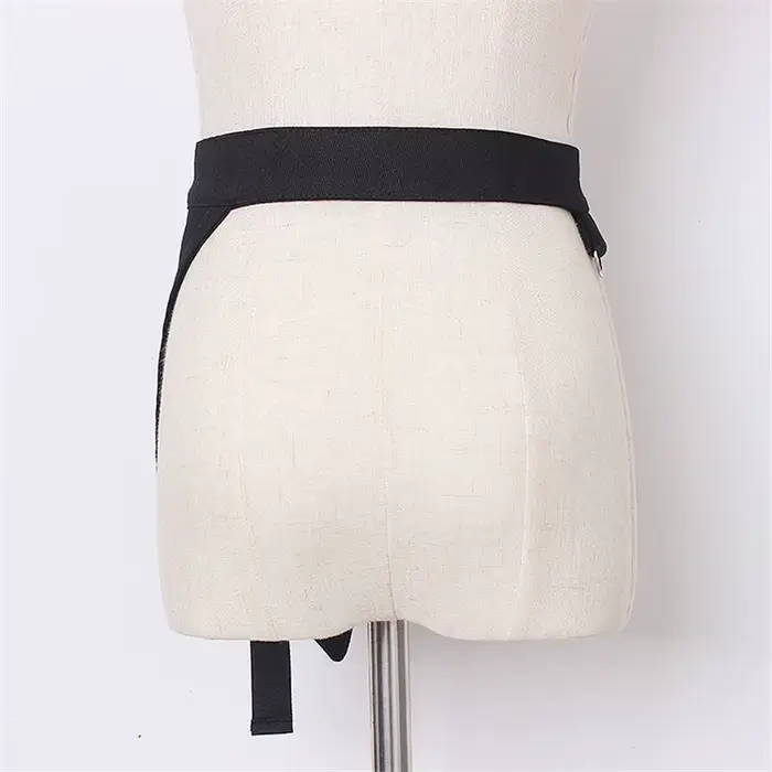 Corset multifonctionnel gothique punk hip hop style techwear en denim pour femmes mode streetwear occasions spéciales