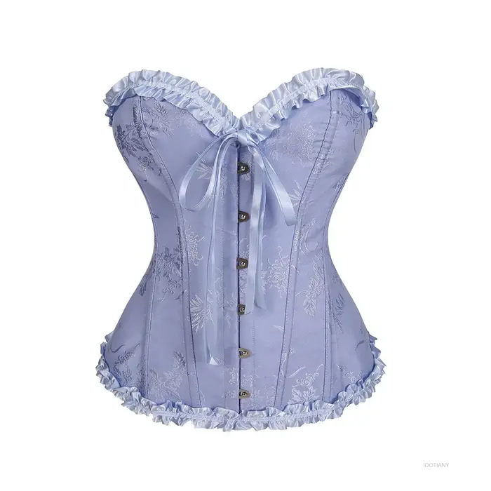Corset femme Top Palace Cosplay Sexy dentelle froncé Corset Corset brocart rétro Renaissance serré ventre façonnant vêtement