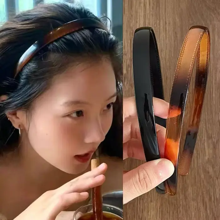 Bandeaux pour cheveux en acrylique pour femmes, Styles écaille de tortue, antidérapants, élégants po