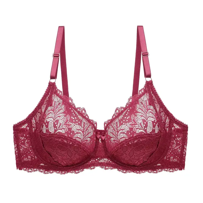 Soutien-gorge en dentelle grande taille soutien-gorge femmes sous-vêtements Bralette haut court Sexy femme soutien-gorge grand BH bustier tubulaire femme Push Up brassière soutien-gorge lacé