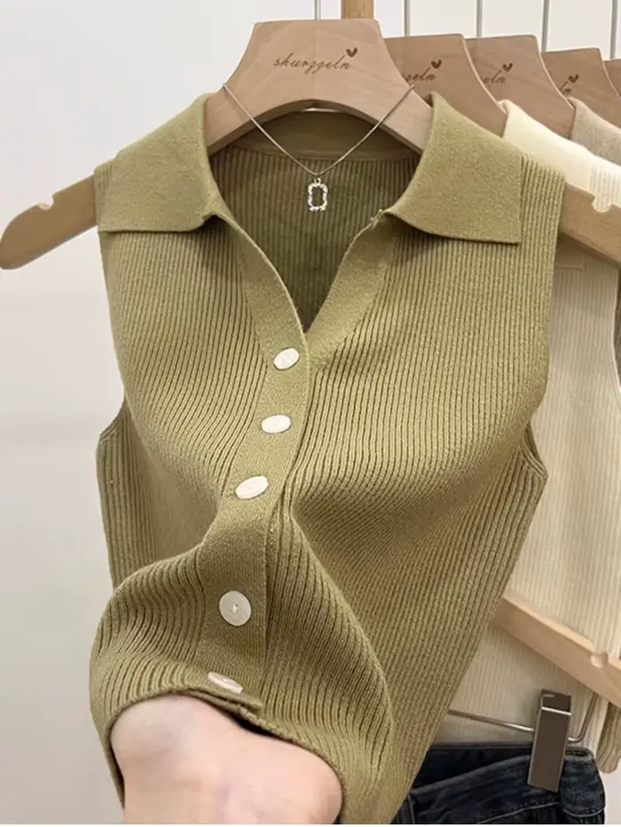 Jednofarebný pletený cardigan pre ženy