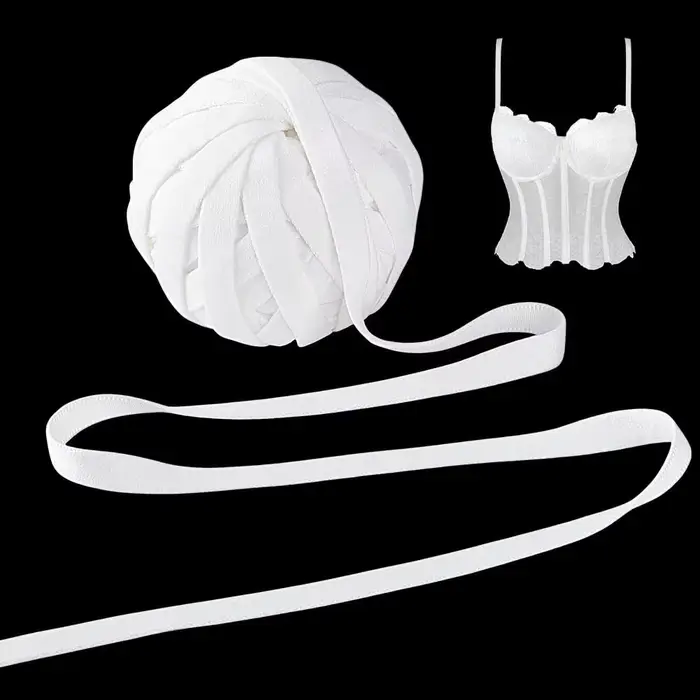 22 Yards Corset désossage à armatures boîtier ruban de canal tissu couvert désossage pour Corset Bus
