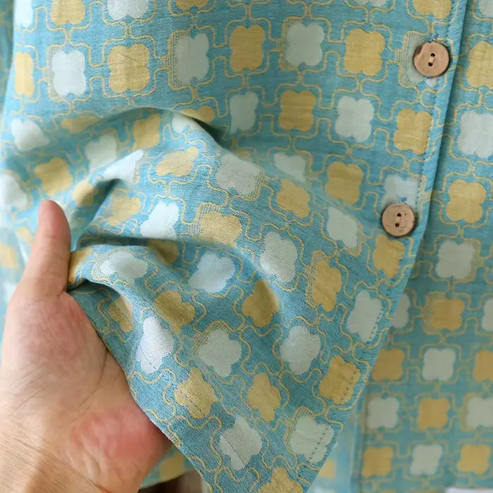 Pyjama en coton basique pour femme, plaid, manches courtes, confort maximal pour les nuits chaudes et détentes printanières
