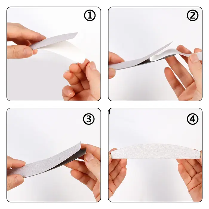 Ensemble de limes à ongles papier de verre de remplacement avec poignée en métal limes à ongles grai