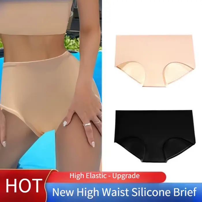 Dámske silikónové vysoké pasu krátky, elastické plavky, unisex, rýchle sušenie podšívka, vodotesné, plážové oblečenie, bazén Party oblečenie
