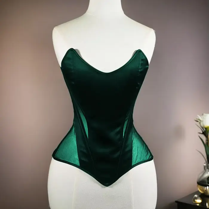 Corset serré pour femmes, Bustier surbuste de mariage, soutien-gorge Transparent en maille, Push Up,