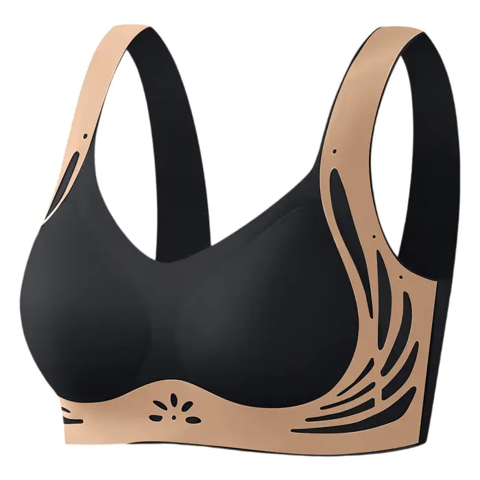 Push-up podprsenka pre ženy s kontrastnými farebnými švami