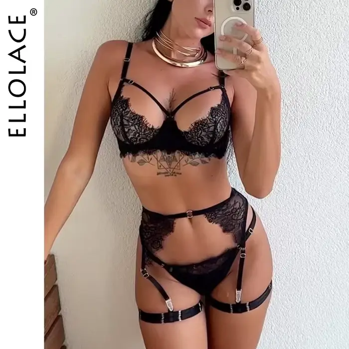 spodná bielizeň Dámske Sexy Ellolace Podprsenka a nohavičky Set Bold Špeciálne príležitosti