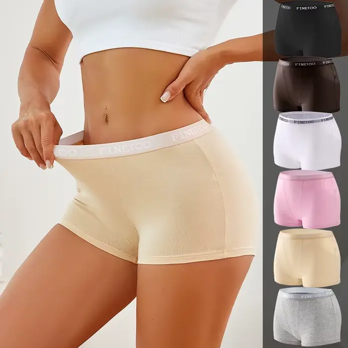 Finetoo bavlnené nohavičky 95% elastan 5% antibakteriálne nízky pás Žena Špeciálne príležitosti Comfort Elegance
