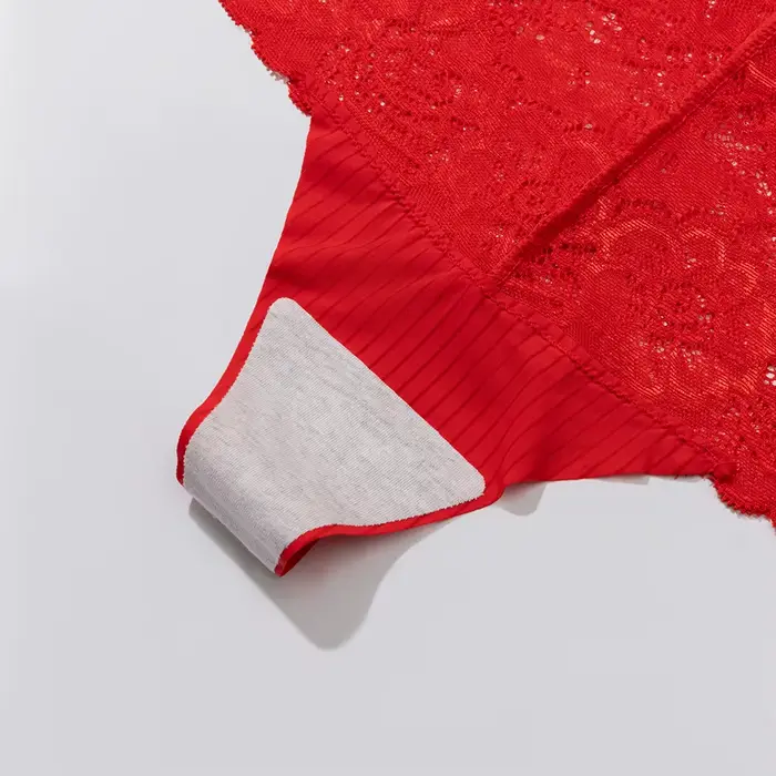 Culotte de soie et élasthanne en dentelle pour femmes, lingerie sexy avec fleur délicate, grandes occasions spéciales