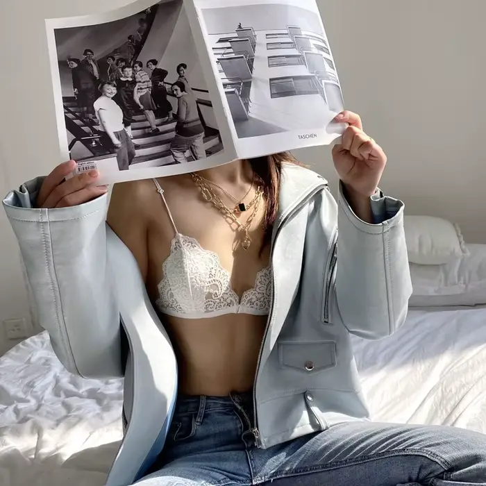 Sexy čipka trojuholník podprsenka pre ženy spodná bielizeň tenké bez kostic romantické príležitosti