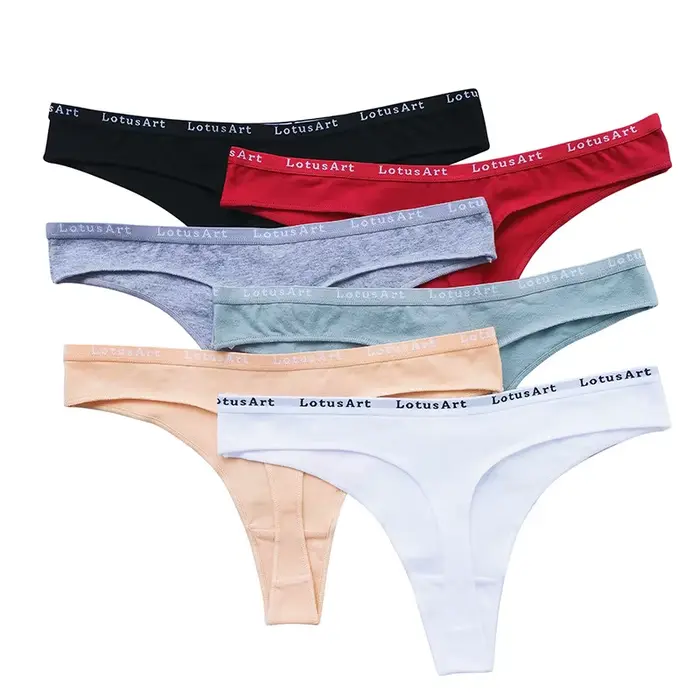 Bavlnené nohavičky Dámske tangá Sexy G-tangá Dámske nohavičky Nízky pás T-back Spodná bielizeň Komfortné nohavičky Dievčatá Spodná bielizeň M-XL