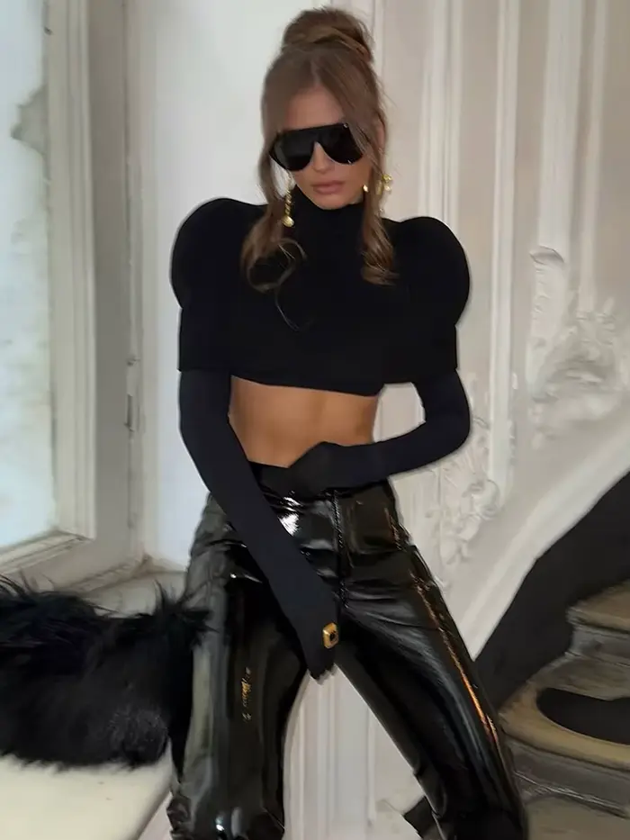 Dámske elegantné rolákové tričko