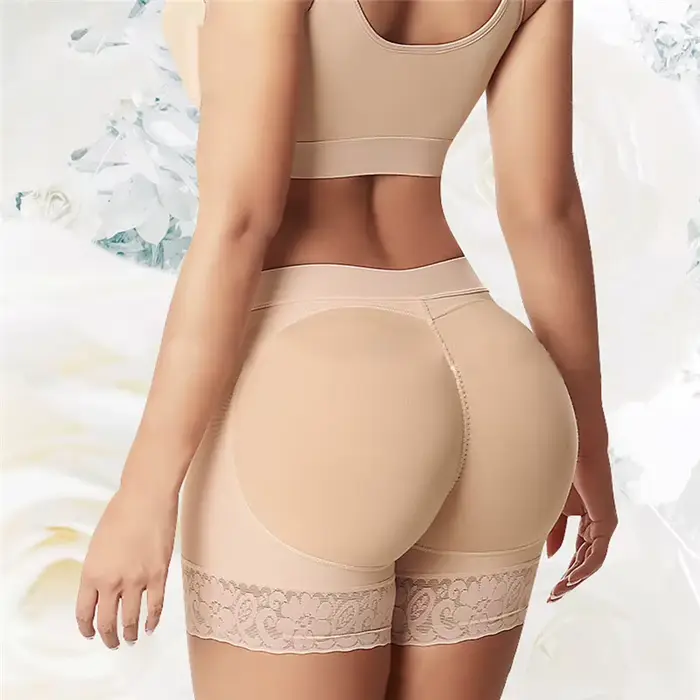 Nový štýl dámske nohavičky Push Up s vysokým pásom elastické vystužené bezpečnostné spodné prádlo štíhle Bodyshort oversized
