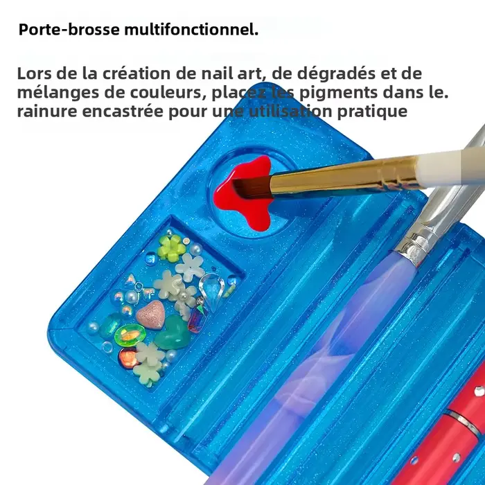 Univerzálny držiak na perá z akrylu pre nail art