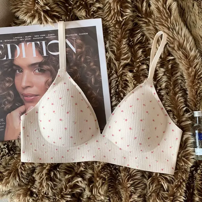 Sous-vêtements Push Up sans anneau en acier pour femmes, soutien-gorge Anti-affaissement, fin, respi