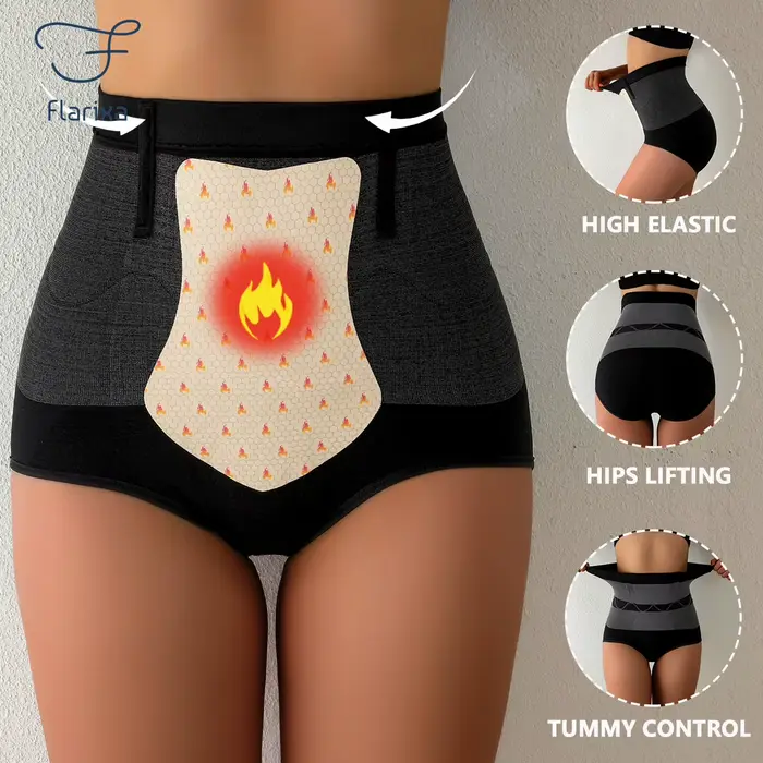 Culotte de contrôle du ventre Flarixa sans couture avec veste chauffante post-partum pour femmes confortable et élégante occasions spéciales