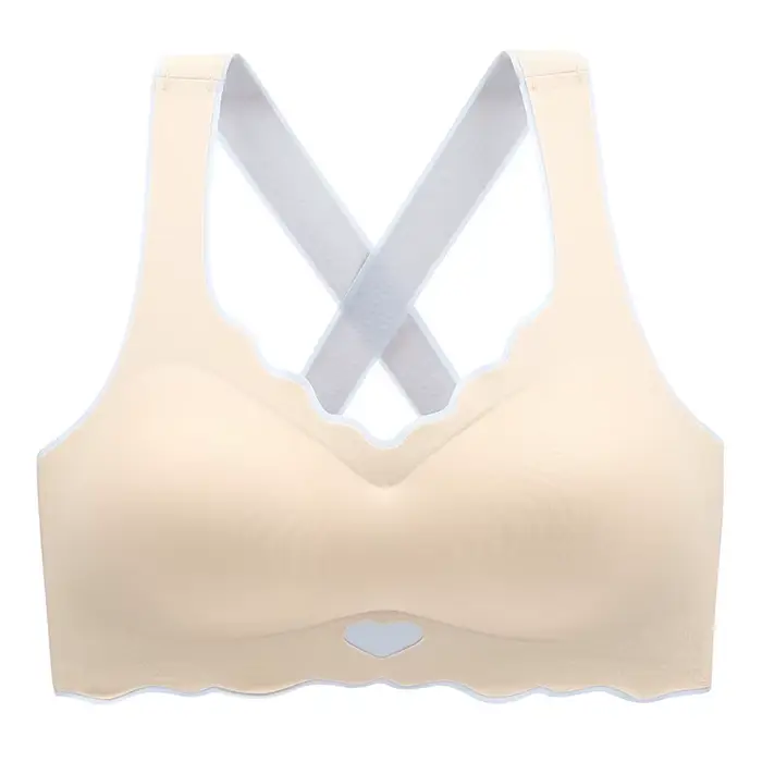 Soutien-gorge de sport anti-affaissement pour femme, lingerie grande taille, style fin, poitrine lar