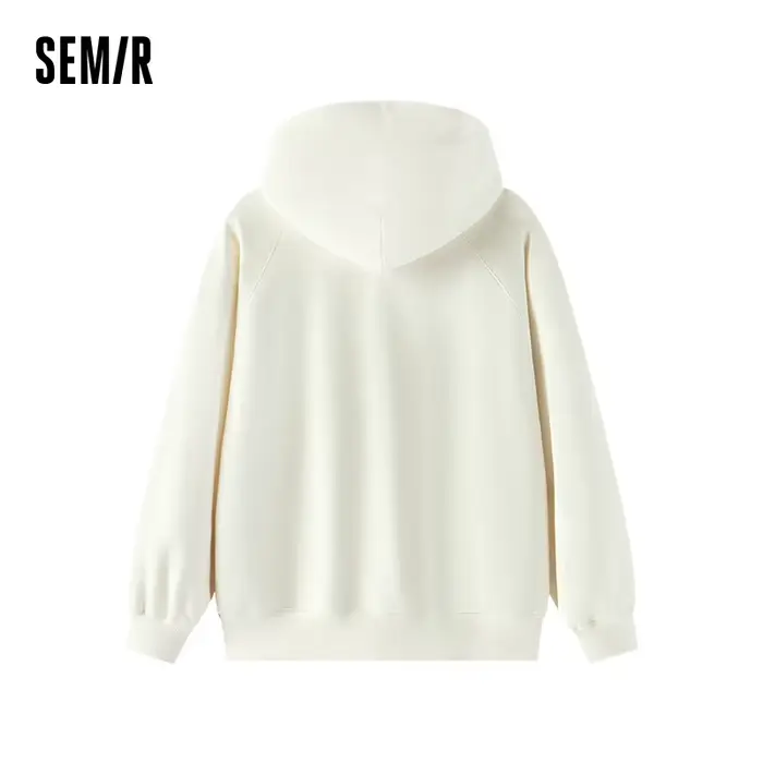 Sweat à capuche ample Semir pour femme, style décontracté et confortable, brodé, à manches raglan, i