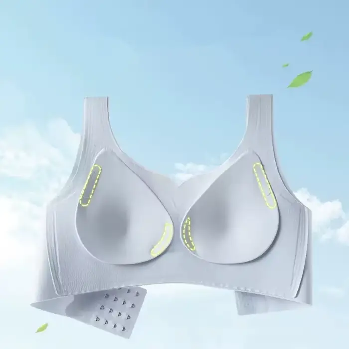 Dámska podprsenka bezdrôtové anti-ohýbanie pre veľkorysé prsia veľké veľkosti pohodlie každodenné elegancie