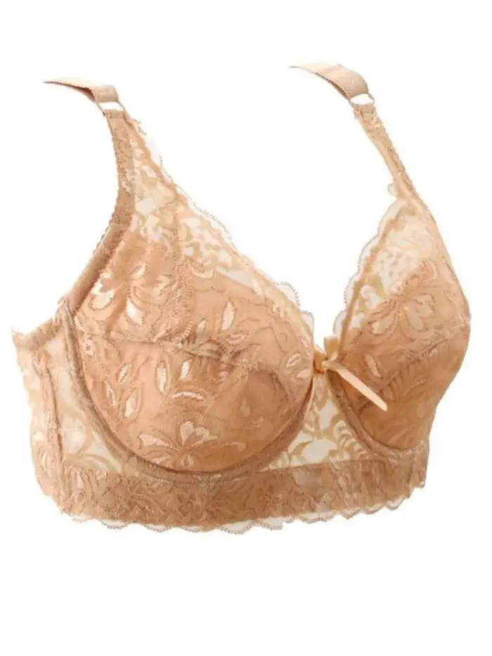 Dámske jemné čipky kostice podprsenka, sexy štýl, trojštvrťový pohár, nastaviteľné popruhy, späť uzavretie, polyesterová čipka, štýlové dámske spodná bielizeň pre rôzne príležitosti
