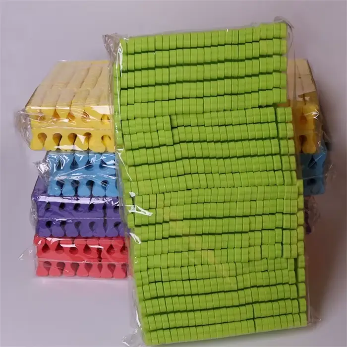 Séparateurs de doigts et d'orteils en éponge rose, 50/100/500 pièces, vernis à ongles, soins des pie