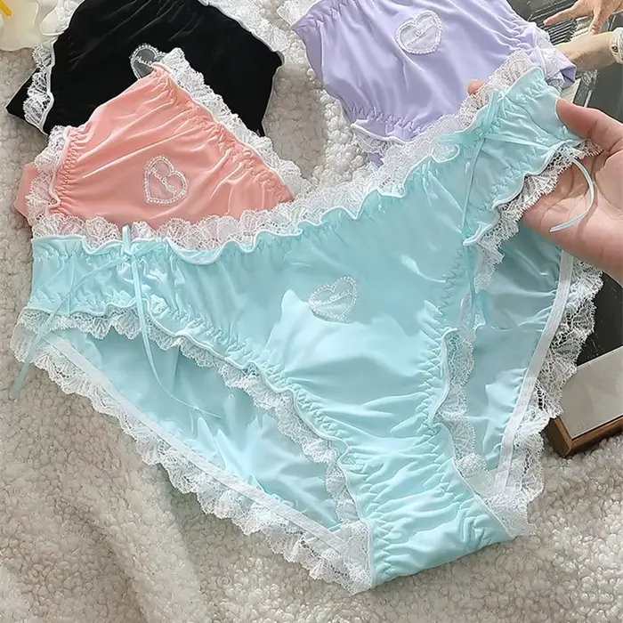 Spodná bielizeň Sexy ropa interiér mujer Lolita roztomilá súkromná slúžka bragas de mujer veľká veľkosť spodná bielizeň ženy mäkké čipky nohavičky lenceria