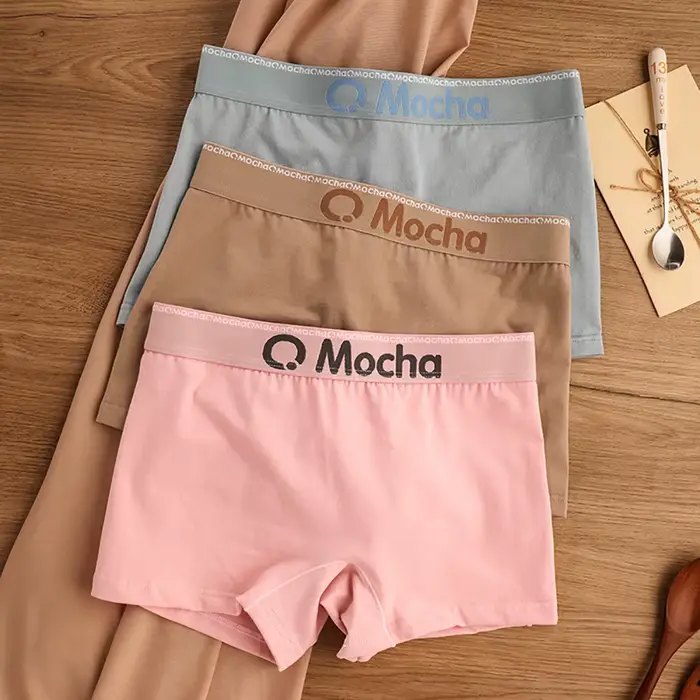 3 kusy/balenie 100% bavlna pohodlné mäkké antibakteriálne dámske nohavičky bezpečnostná spodná bielizeň hygroskopická priedušná Lingerie