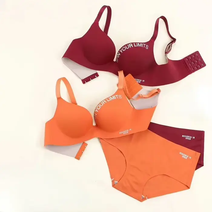 Ženy jeden kus módne list podprsenka bez stopy bez oceľového krúžku zbierať podprsenka sexy push up Bralette spodná bielizeň bezšvíkové ženy podprsenka Set
