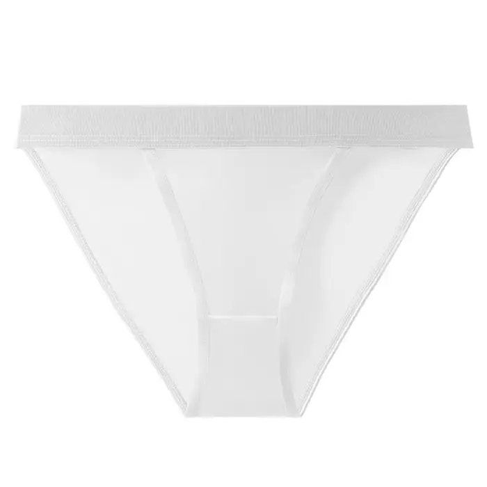 Culottes taille basse en satin de soie, couleur unie, sans couture, en soie glacée, avec entrejambe 