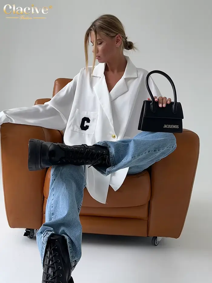 ClacMarkets-Elegantná dámska košeľa s rukávmi