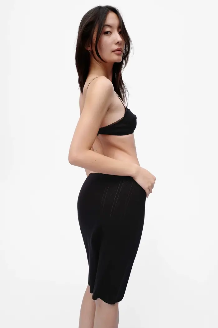 Slip sukňa čierna a biela