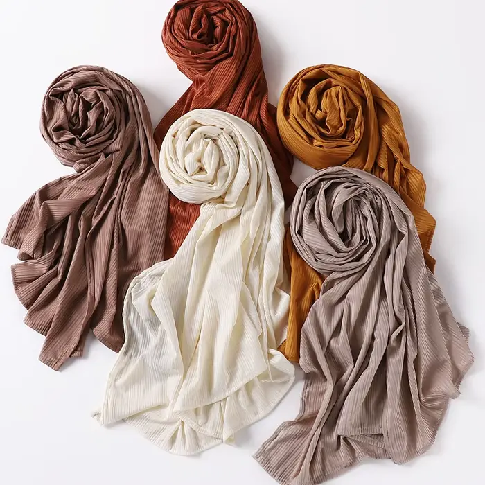 Hijab en jersey polyester décontracté pour femmes, hijab islamique élégant pour toutes les saisons et occasions