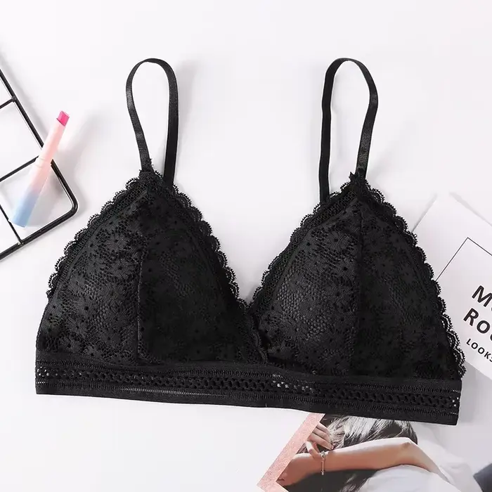 Sexy kvetinová čipka podprsenka pre ženy štýl každodenné push up spodná bielizeň jemný bezšnúrový nový model špeciálne príležitosti