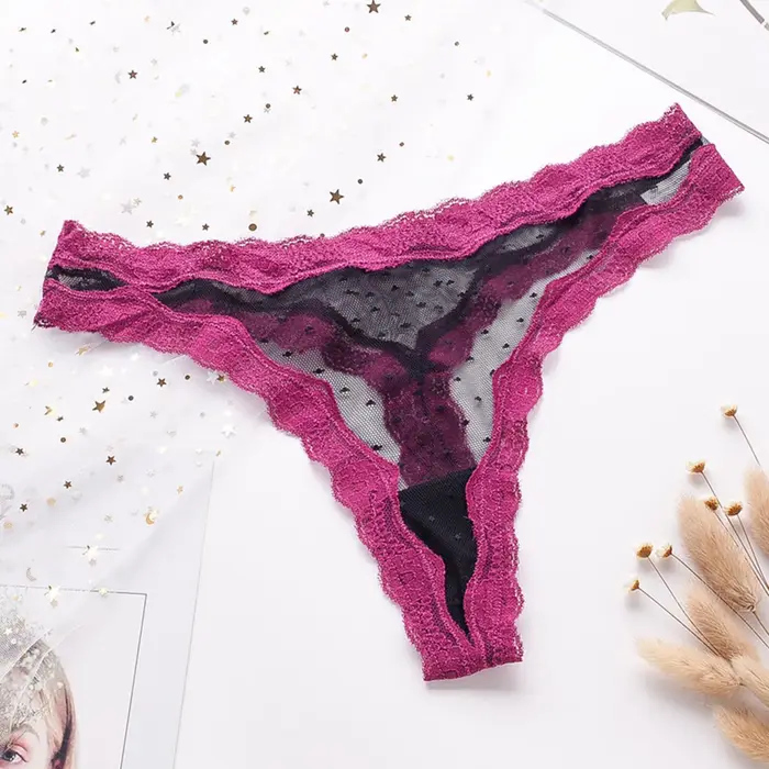 Culotte en dentelle sexy pour femmes taille basse confort respirant occasion spéciale lingerie élégante