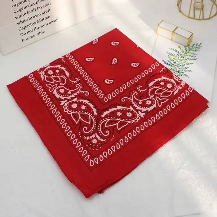 Štvorcový bandana Hip Hop čierne šatky pre ženy športový