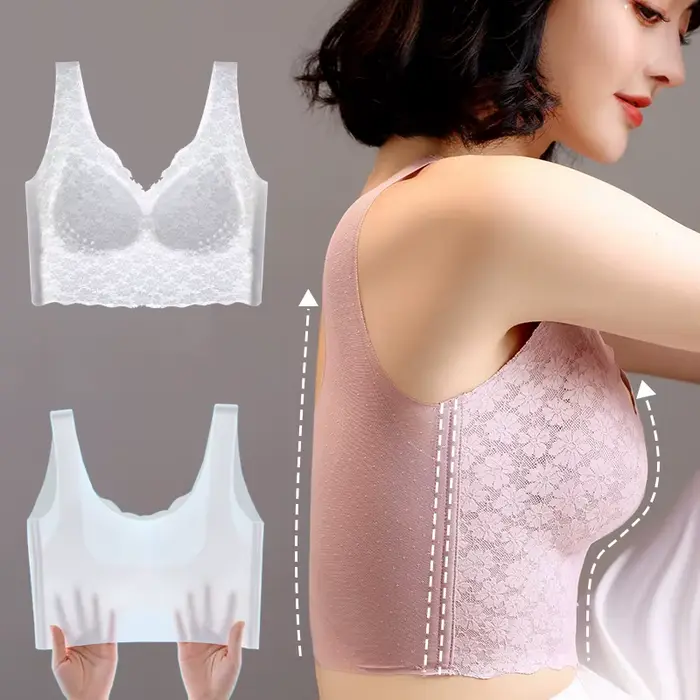 Veľká veľkosť M-6XL bezšvíkové dámske podprsenky spodná bielizeň čipka podprsenka push up veľké Bralette žena priedušné polstrované bezdrôtové podprsenky