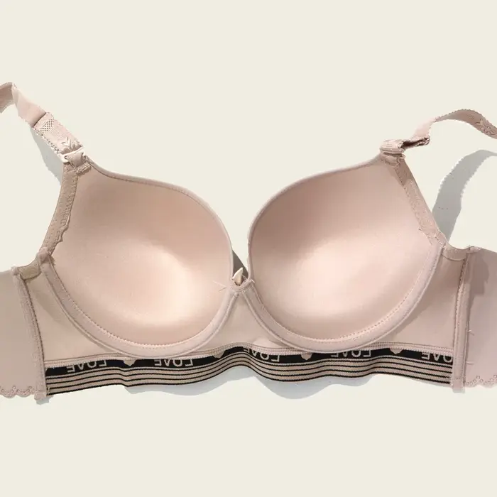 BEAUWEAR – Športová podprsenka s pruhmi a potlačou písmen