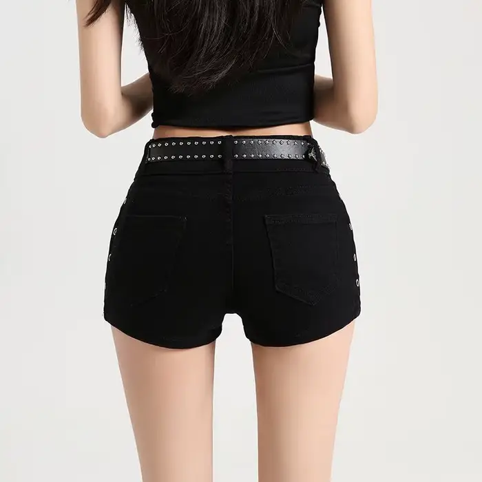 Mini short en jean taille basse pour femmes, Sexy, Vintage, coréen, populaire pour filles, légèremen