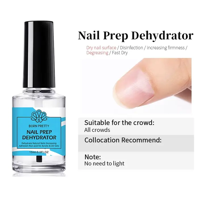 GEL nechtové umenie a profesionálny lak na manikúru Born Pretty základná a vrchná vrstva 15ml všestranný pre elegantné a odolné nechty