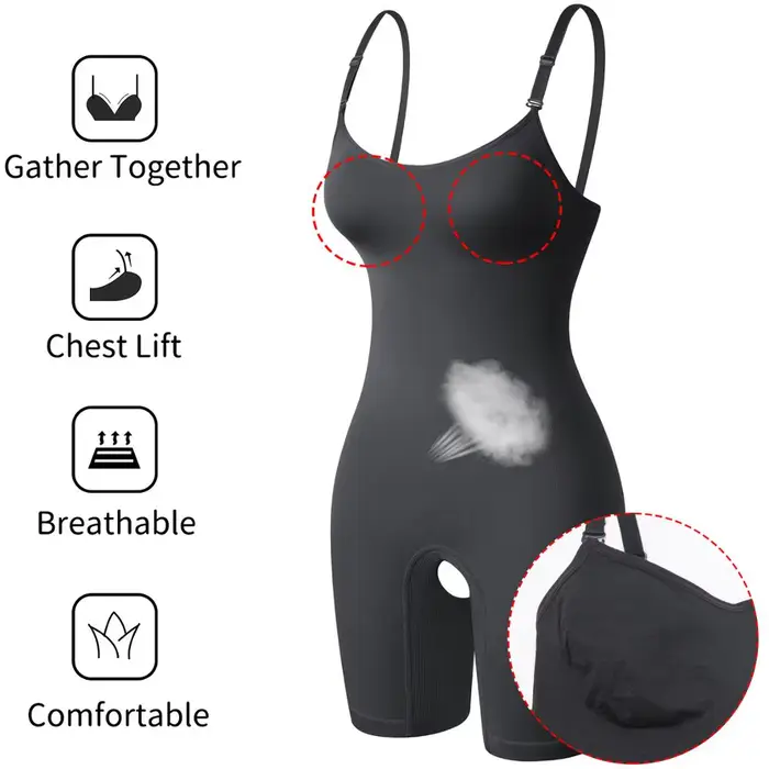 Body de soutien féminin invisible et confortable pour une silhouette affinée et relevée, idéal pour la grossesse et après l'accouchement