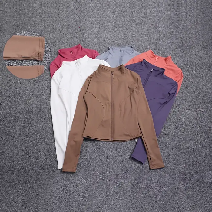 Veste de Sport pour femmes, chemise à manches longues, manteau d'entraînement, vêtements d'entraînem