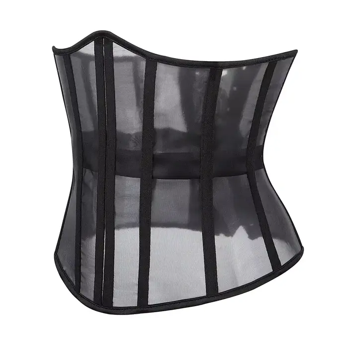 Sexy korzet z pletenej priedušnej sieťoviny polyester elastan model telo tréner veľkosť špeciálne príležitosti romantické spoločenské