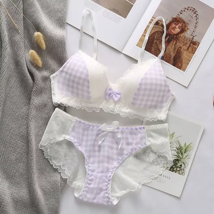 Roztomilá kórejská podprsenka pre ženy, tenká letná sekcia, pre malé prsia, bez kostic, pohodlná a sexy