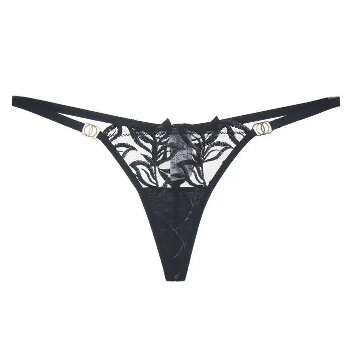 Ensemble soutien-gorge et slip en dentelle pour femmes, Lingerie transparente, haut en coton fin, Se