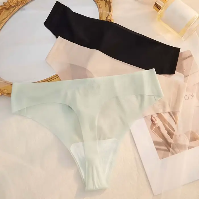 Culotte Transparente en Nylon pour Femmes, String Taille Basse, Design Sans Couture, Sport, Yoga, Fitness, Occasions Spéciales