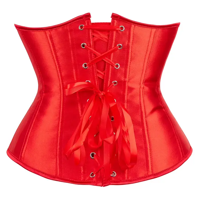 Pás zoštíhľujúci pod prsným korzetom, ženské telo vyrezávanie Bustier, čipka-up Steampunk korzet, opasok podporu pása