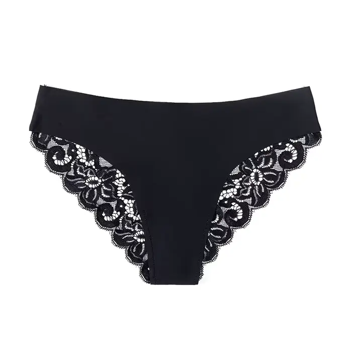 Sexy dentelle culottes pour femmes sans couture mode impression sous-vêtements féminins taille basse