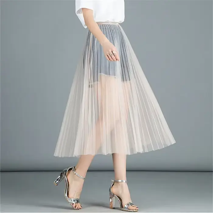 Dámska regrtedarling čipka dlhá sukňa, elegantná silueta, jemná čipka, perfektný strih, špeciálna príležitosť, leto, party, darček k narodeninám
